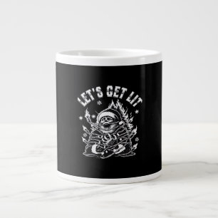 Funny Santa Let's Get Lit Classic Jumbo-Tasse