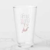 Funny Santa Let's Lit Weihnachts-Slogan Glas (Rückseite)