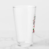 Funny Santa Let's Lit Weihnachts-Slogan Glas (Rechts)