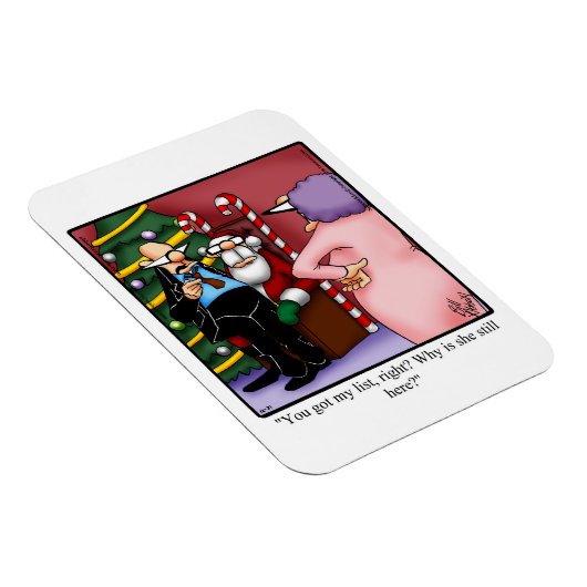Funny Santa List Spaß Magnet Geschenk (Rechte Seite)