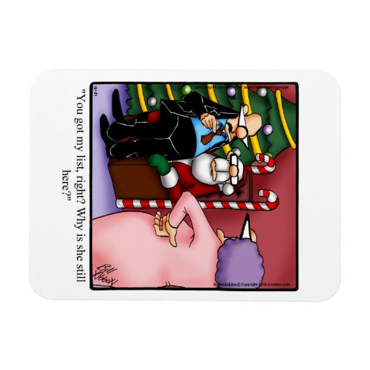 Funny Santa List Spaß Magnet Geschenk (Horizontal)