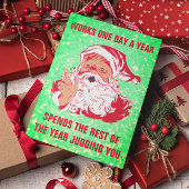 Funny Santa meme Feiertagskarte