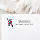 Funny Santa Merry Laxmas Lacrosse Christmas Return (Insitu)