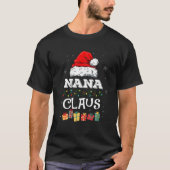 Funny Santa Nana Claus Weihnachtsfamilie T-Shirt (Vorderseite)