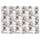 Funny Santa Naughty oder Nice Große Geschenktüte