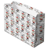 Funny Santa Naughty oder Nice Große Geschenktüte