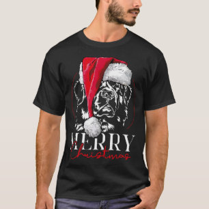 Funny Santa Newfundland Newfie Frohe Weihnachten t T-Shirt