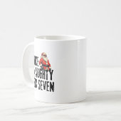 Funny Santa Nice Naughty Six Seven Meme 67 Christm Kaffeetasse (Vorderseite Links)