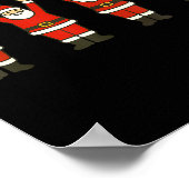 Funny Santa Ohio Midwestern Party O-h-i-o Christma Poster (Ecke)