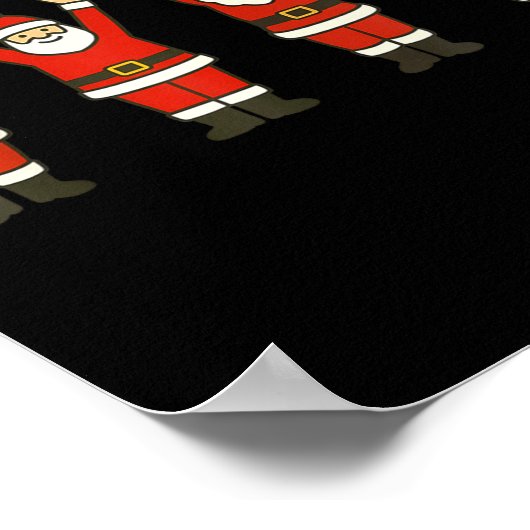 Funny Santa Ohio Midwestern Party O-h-i-o Christma Poster (Ecke)