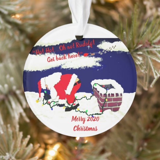 Funny Santa Ornament (Baum)