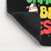 Funny Santa Ossums Overstimulated But Festive Xmas Mousepad (Ecke)