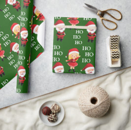 Funny Santa Paares Weihnachten Weihnachten HO HO H Geschenkpapier