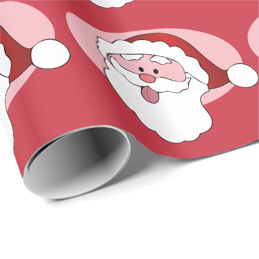 Funny Santa Packpapier (Rolleneckpunkt)