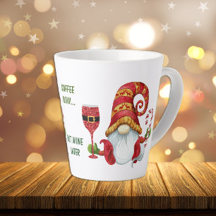 Funny Santa Party Gnome Milchtasse