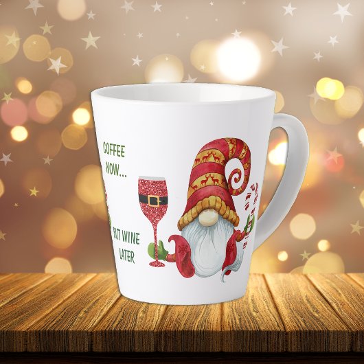 Funny Santa Party Gnome Milchtasse