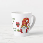 Funny Santa Party Gnome Milchtasse (Rechte Ecke)