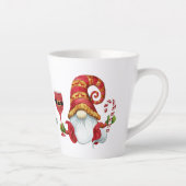 Funny Santa Party Gnome Milchtasse (Rechts)