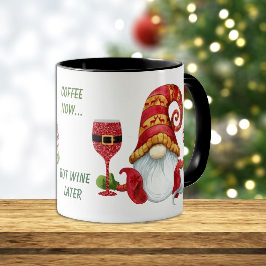Funny Santa Party Gnome Tasse