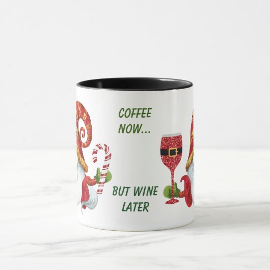 Funny Santa Party Gnome Tasse (Zentrum)