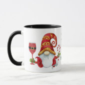 Funny Santa Party Gnome Tasse (Links)