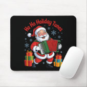 Funny Santa Playing Accordion Holiday Chrismas Xma Mousepad (Mit Mouse)