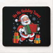 Funny Santa Playing Accordion Holiday Chrismas Xma Mousepad (Vorne)