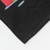 Funny Santa Playing Cello Holiday Chrismas Xmas Pa Fleecedecke (Ecke)