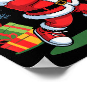 Funny Santa Playing Golf Holiday Christmas Xmas Pa Poster (Ecke)