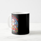 Funny Santa Playing Mandolin Holiday Chrismas Xmas Kaffeetasse (Vorderseite Links)