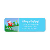 Funny Santa Playing Pickleball Frohe Weihnachten L (Vorne)