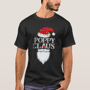 Funny Santa Poppy Claus Weihnachts-Matching-Famili T-Shirt