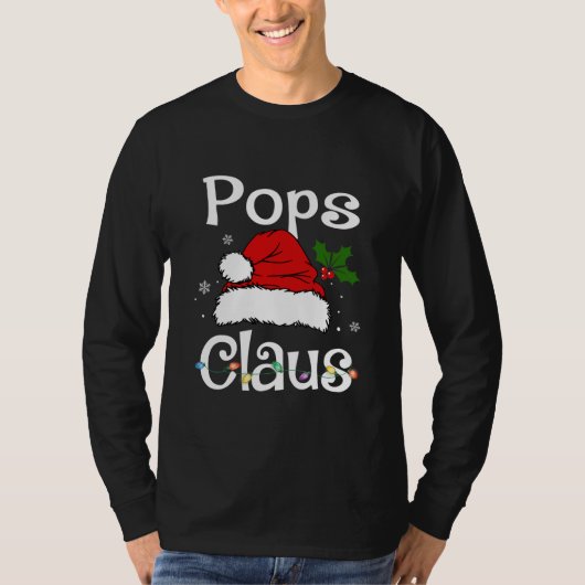 Funny Santa Pops Claus Weihnachts-Matchfamilie T-Shirt (Vorderseite)