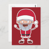 Funny Santa Postcard Postkarte (Vorne/Hinten)