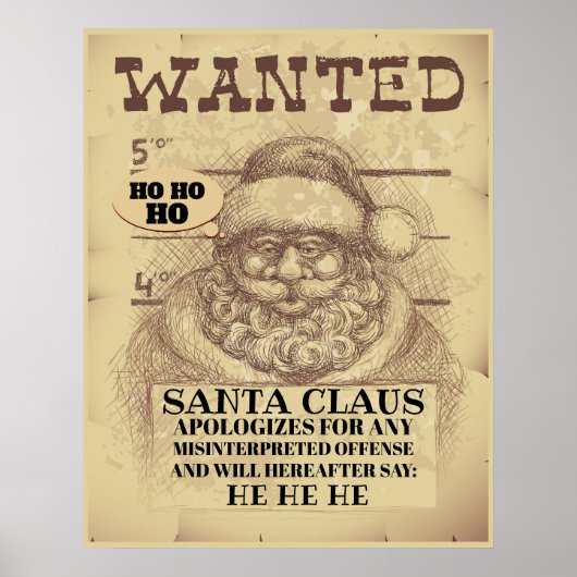 Funny Santa Poster (Vorne)