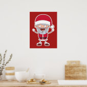 Funny Santa poster (Küche)