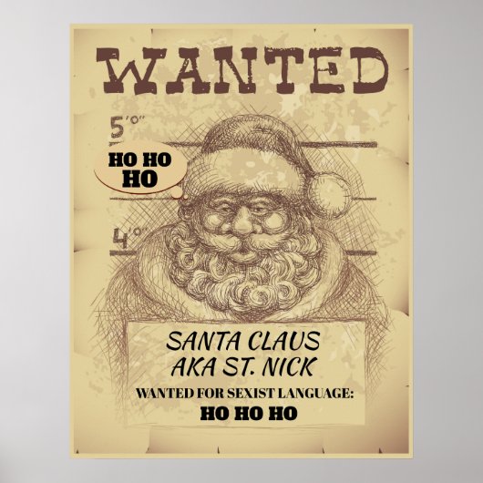 Funny Santa Poster (Vorne)