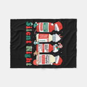 Funny Santa Profol Silent Night Icu Nurses Merry C Fleecedecke (Vorderseite (Horizontal))