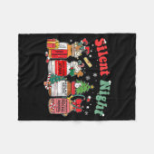 Funny Santa Profol Silent Night Icu Nurses Merry C Fleecedecke (Vorderseite (Horizontal))