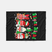 Funny Santa Profol Silent Night Icu Nurses Merry C Fleecedecke (Vorderseite (Horizontal))