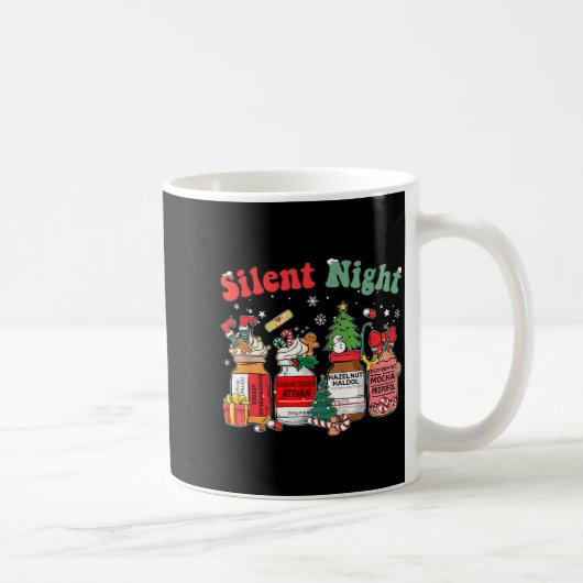 Funny Santa Profol Silent Night Icu Nurses Merry C Kaffeetasse (Rechts)