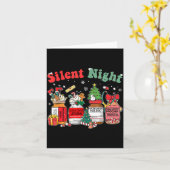 Funny Santa Profol Silent Night Icu Nurses Merry C Karte (Gelbe Blume)