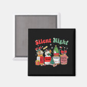 Funny Santa Profol Silent Night Icu Nurses Merry C Magnet (Vorderseite/Rückseite)