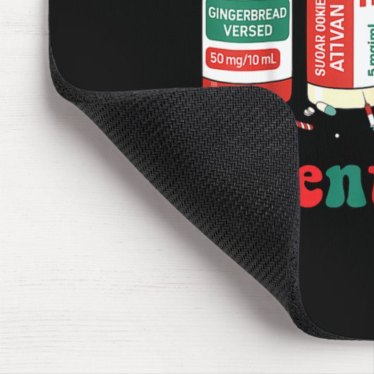 Funny Santa Profol Silent Night Icu Nurses Merry C Mousepad (Ecke)