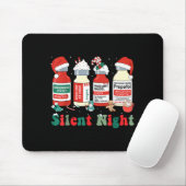 Funny Santa Profol Silent Night Icu Nurses Merry C Mousepad (Mit Mouse)