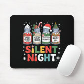 Funny Santa Profol Silent Night Icu Nurses Merry C Mousepad (Mit Mouse)