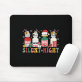 Funny Santa Profol Silent Night Icu Nurses Merry C Mousepad (Mit Mouse)