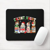 Funny Santa Profol Silent Night Icu Nurses Merry C Mousepad (Mit Mouse)