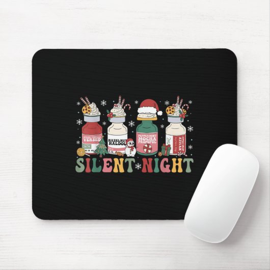 Funny Santa Profol Silent Night Icu Nurses Merry C Mousepad (Mit Mouse)
