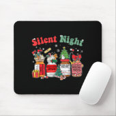 Funny Santa Profol Silent Night Icu Nurses Merry C Mousepad (Mit Mouse)